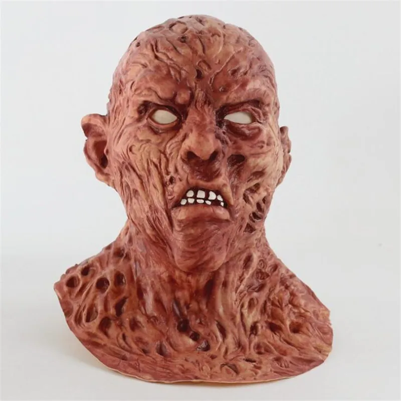 

Realistic Adult Party Costume Horror Mask Deluxe Freddy Krueger Mask Scary Dance Carnival Cosplay Zombie Mask