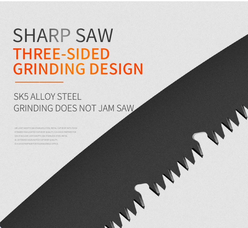 Brand Hand Fold Saw Woodworking Cutting Tools TPR Handle Collapsible Sharp SK5 Steel U-Shaped Turbine Saw