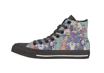 

Creatures Spirits and friends Design High Top Canvas Custom Shoes flat Casual shoes Drop Shipping