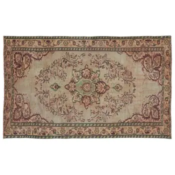 

Handmade Natural Vintage Turkish Area Rug 148x247 Cm-4'10''X8'1''