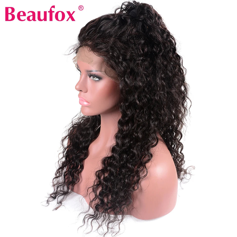 Beaufox 13x4 Lace Front Human Hair Wigs For Women Remy Peruvian Water Wave Human Hair Lace Wigs Pre Plucked Wig With Baby Hair