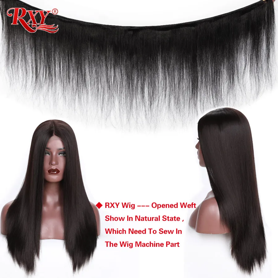 RXY Fake Scalp Wigs For Black Women 13x6 Lace Front Human Hair Wigs Brazilian Straight Lace Front Wig Pre Plucked Remy Hair 8-26