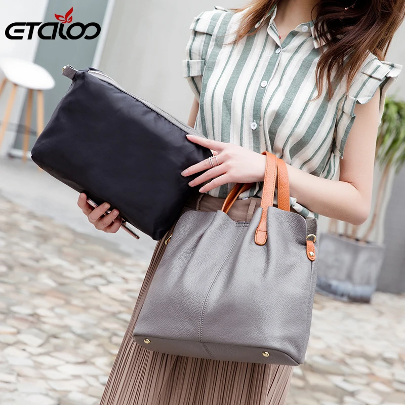 Женские сумки из 100% натуральной кожи через плечо для женщин сумка Bolsa Feminina Tote