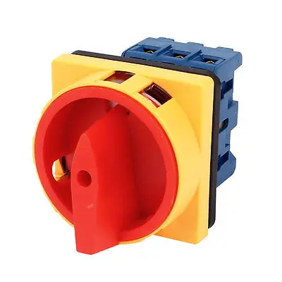 

AC 660V 25A 6 Screw Terminal On-Off 3-Pole Changeover Control Rotary Cam Switch