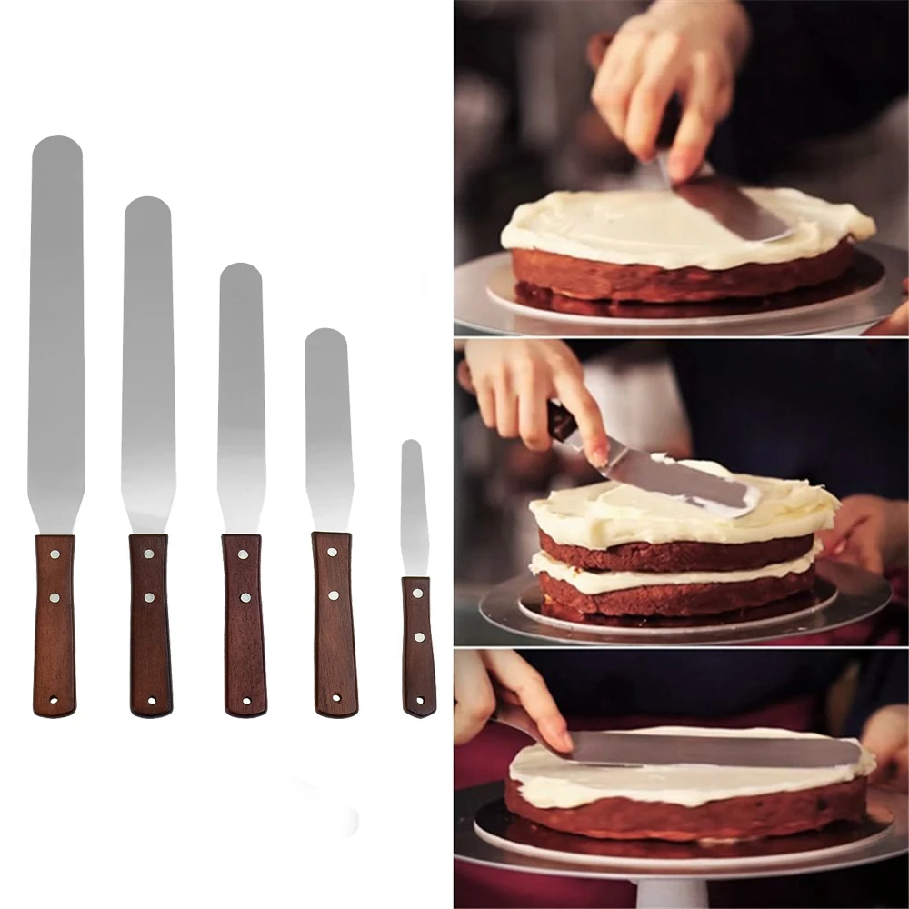 "Inch Rvs Spatel Crème Boter Recht Blad Batter Taart Spatel bakken Gebak Spatel Gereedschappen|Baking & Pastry Spatulas| - AliExpress