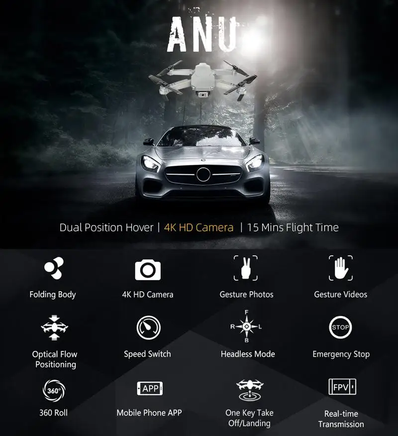 RCtown GD89 PRO EXA Дрон с камерой 4K WiFi FPV Дрон RC FPV Вертолет VS Дрон E58 E520 Квадрокоптер