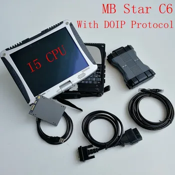

MB STar C6 for ben-z with V12/2019 X-entry DAS DOIP Auto Diagnosis Tool Code Scanner Used Diagnostic Laptop CF19 Ready to work