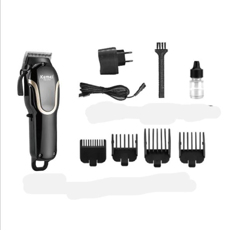

Kemei Electric Hair Clipper Porfessional Haircut Tools Barber Chargable Trimmer for Men Styling Tools Carbon Steel Cutter Head