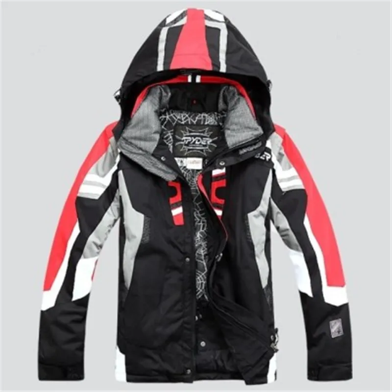 Koop Mannen ski Jas Spider Ski Jas heren Waterdicht Warm Winddicht Ademend Waterdicht Snowboardjack Jaqueta de snowboard