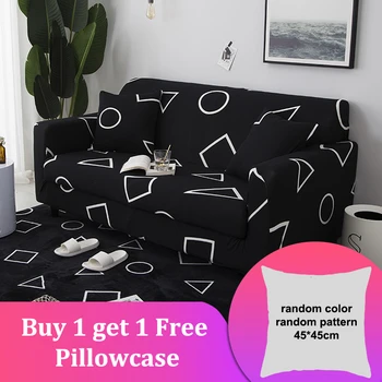 

2019 Elegant Elastic Sofa Cover Sectional Stretch Slipcovers for Living Room Couch L Shape Armchair Cover 1/2/3/4 Seat 24 Colors