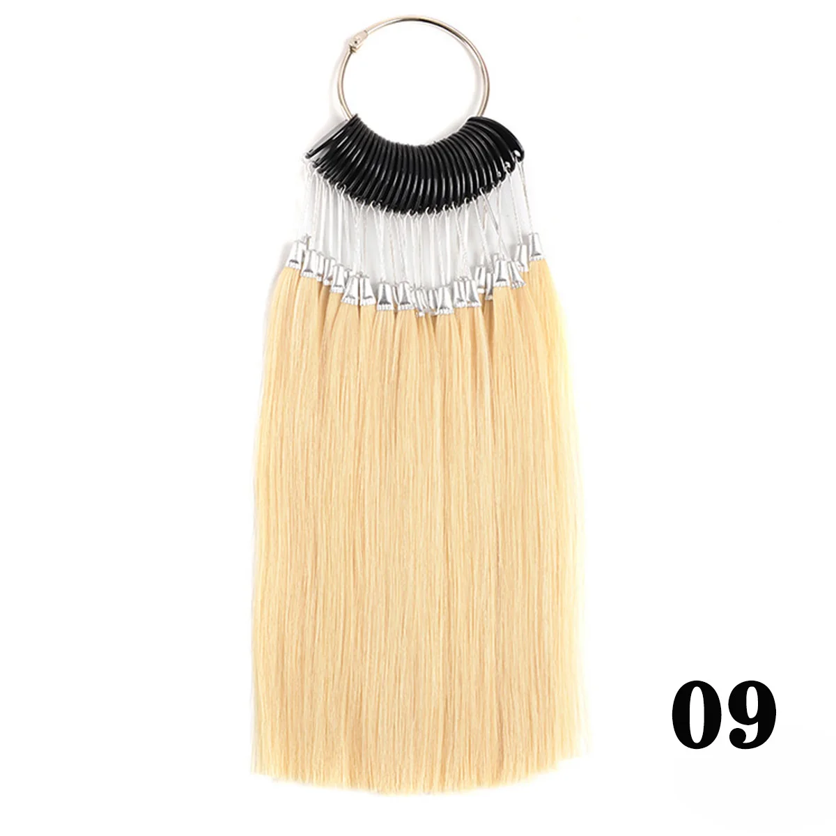 100% human hair colorin color chart hair strands test rings For beauty salon hairdressing salon supplies on rings