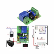 Placa de Controle de Carga Da Bateria XH-M601 12V Carregador da fonte de Alimentação do Painel do Módulo De Controle Inteligente de Carregamento Automático/Interruptor de Paragem