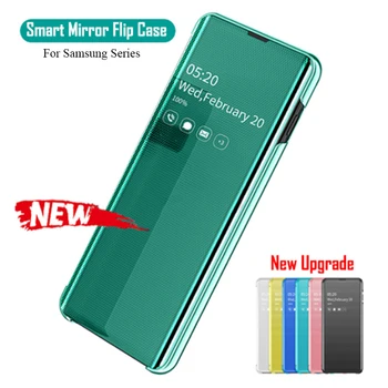 

Smart Mirror Flip Case For Samsung Galaxy Note 10 Pro S9 S10 Plus S10E Note9 8 A10 A20e A40 A50 A30 A70 A750 A20S Original Cover
