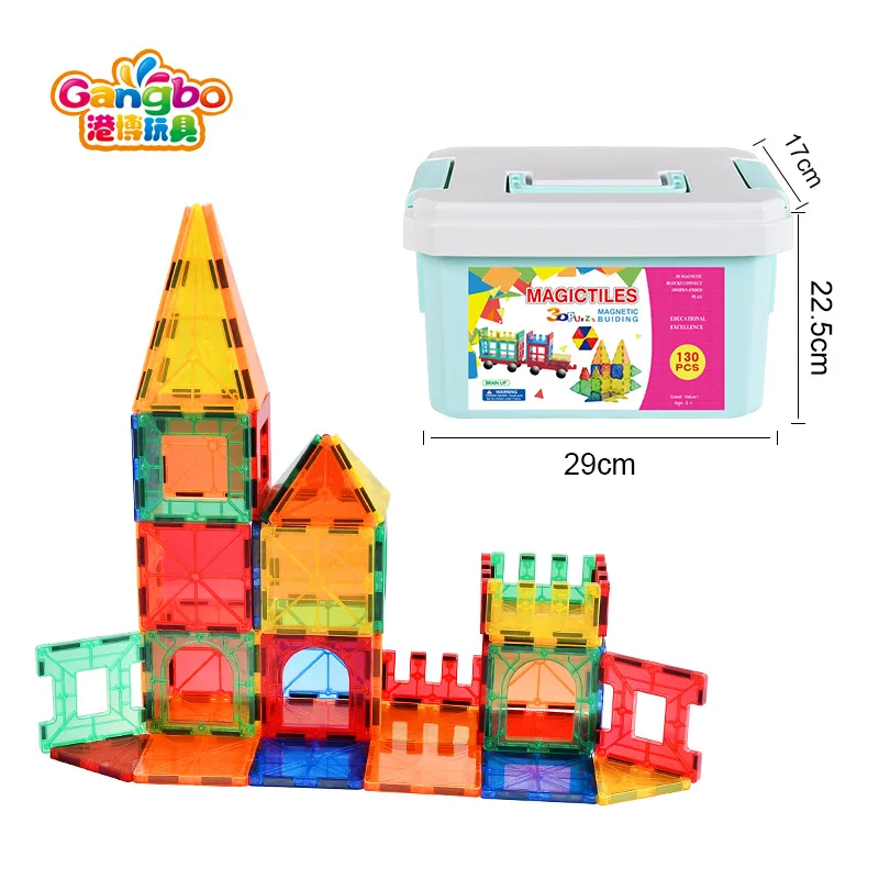 

Bo Genuine Product Magnetic Window Building Blocks Children'S Educational Toy Color Transparent Translucent Magnetic