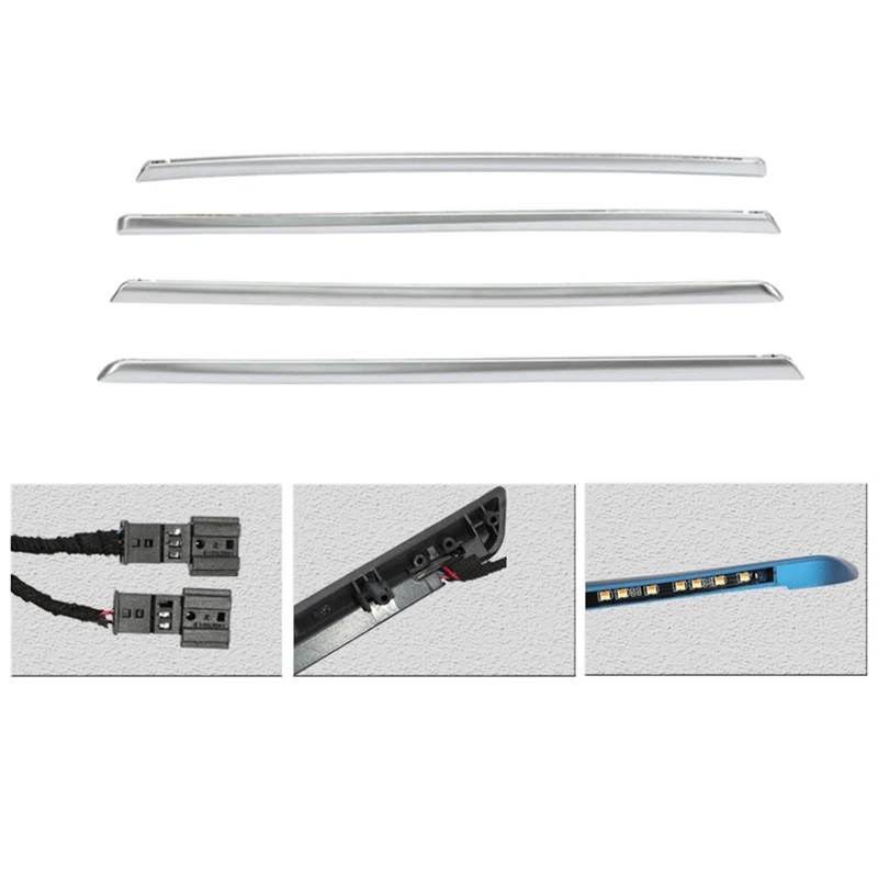 Interior Doors Panel LED Decorative Trims Lamp with Blue and Orange Colors Atmosphere Lights for-BMW 3 Series F30 12-18 | Автомобили и