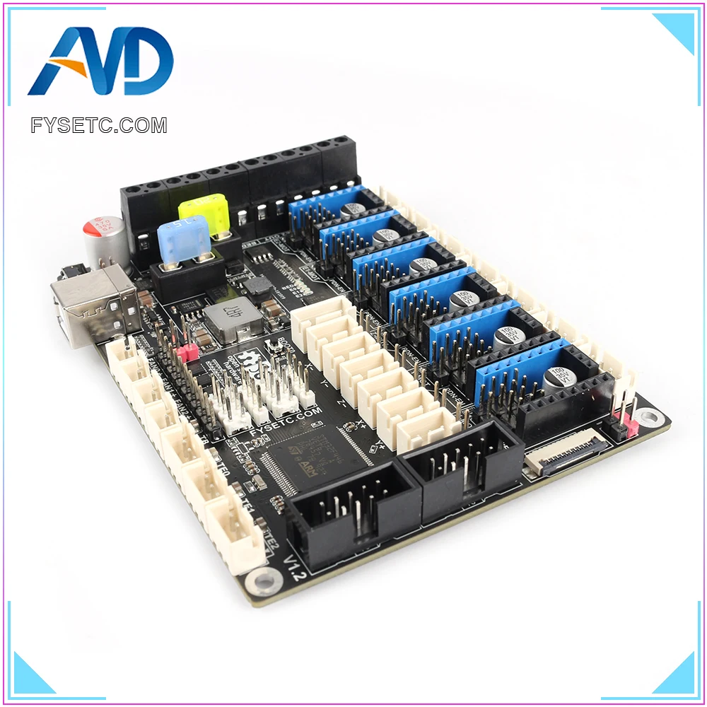 S6 V1.2 плата управления 32 бит Поддержка 6X TMC драйверы для Uart/SPI Летающий провод MX разъем VS F6 V1.3 SKR V1.3 материнская плата