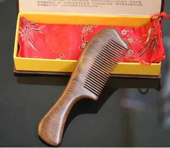 

Top qulity hand made hair wooden comb natural ebony hair comb wooden hair comb