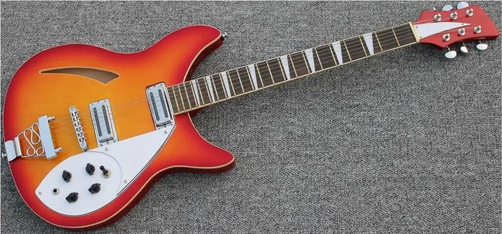 Новая гитара+ фабрика+ ricken 360 электрогитара rickenback 325 электрогитара rick custom гитара 2 цвета - Цвет: Guitar HS