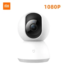Xiaomi Mijia Mi 1080P IP Cámara inteligente 360 ángulo inalámbrico WiFi visión nocturna Video cámara Webcam videocámara proteger la seguridad del hogar(China)