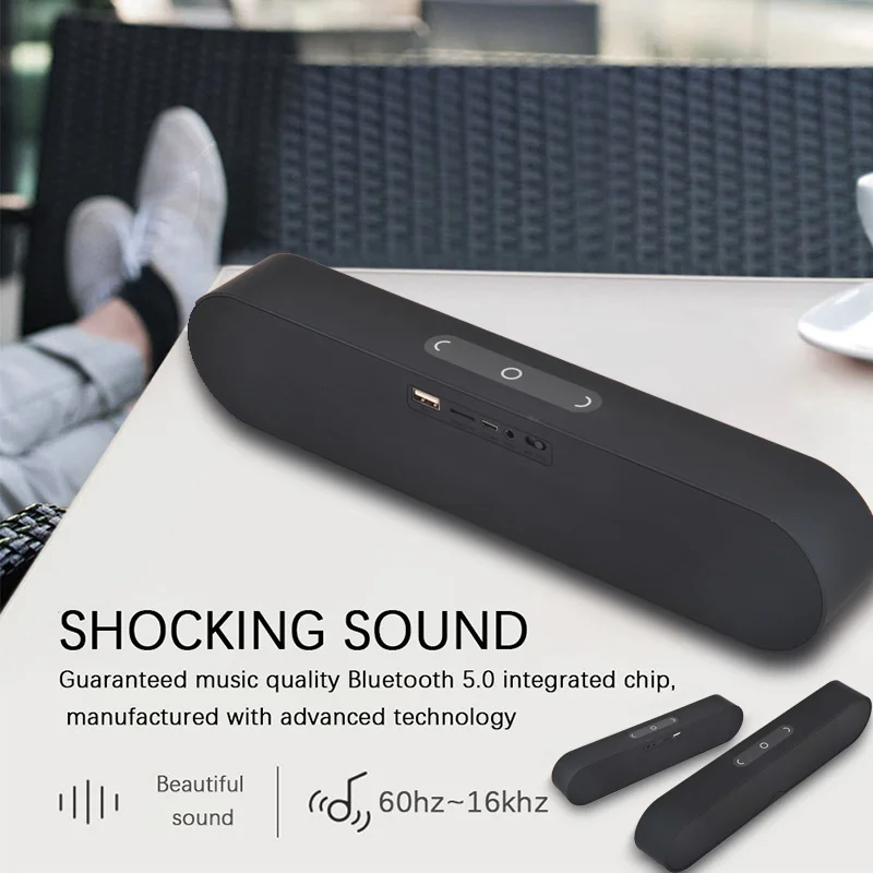 

LIGE Waterproof Outdoor Wireless Smart speaker Loudspeaker Sound System 10W stereo Music surround portable Bluetooth speaker+Box