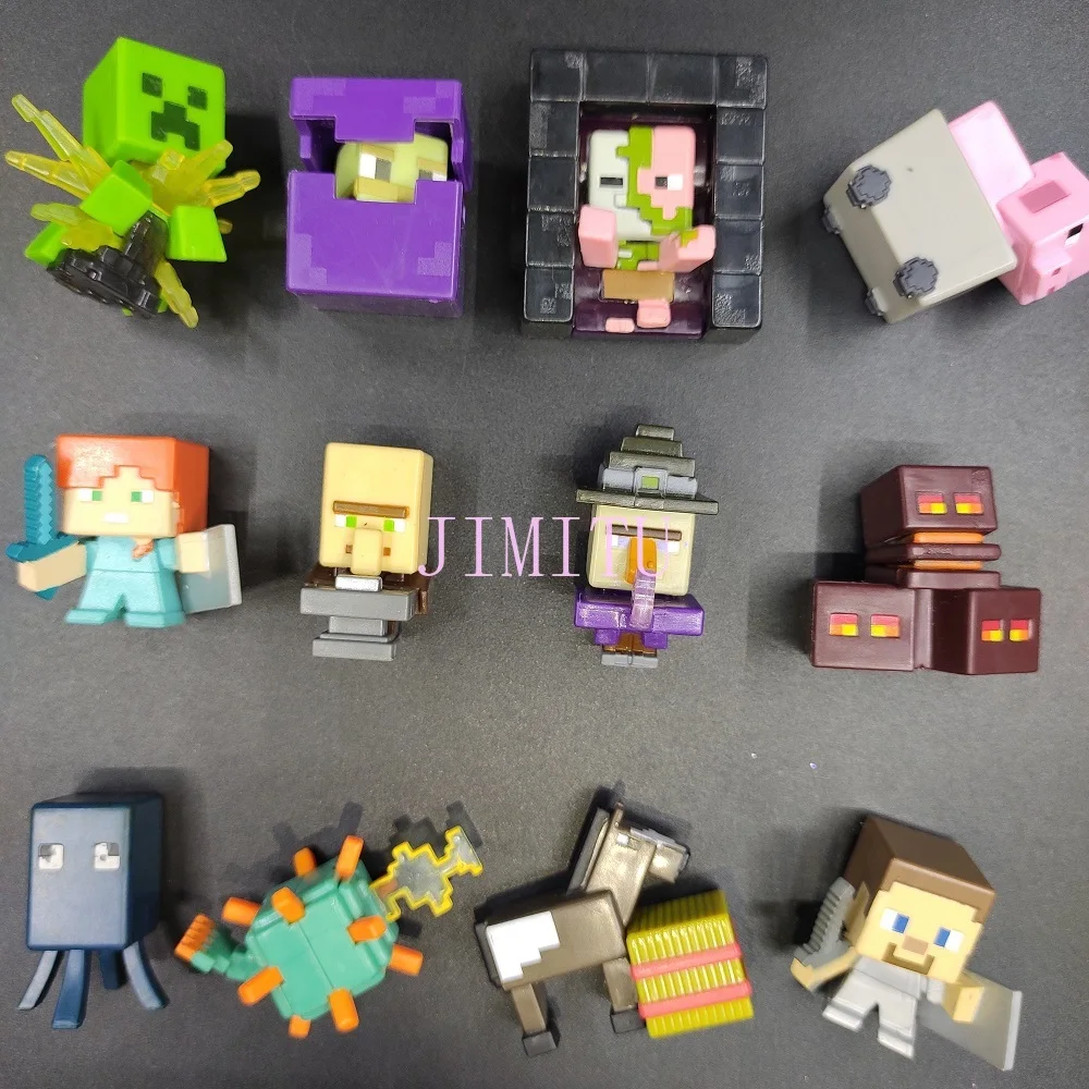 

Mini Minecraft Building Blocks Action Figures Pet Figure Model *Steve Classic Collection Game Toys