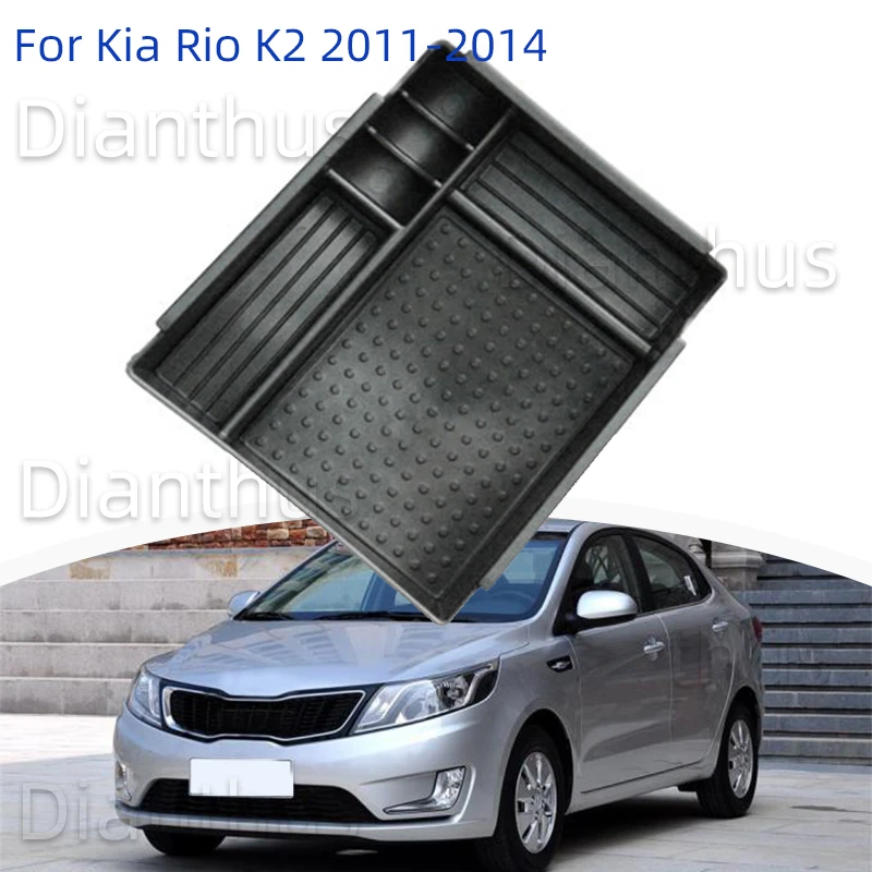 For Kia Rio K2 11 14 13 12 Car Center Console Armrest Storage Box Interior Organizer Tray Abs Lhd Accessories Stowing Tidying Aliexpress