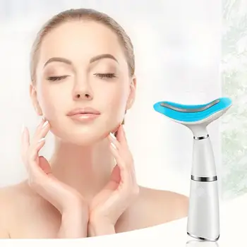 

Anti-Wrinkle Remove Double Chin Neck Device LED Photon Care Massager Lifting Skin Heating Vibration Tightening Tool Therapy V0W4