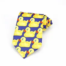 Мужская мода новинка шеи галстук Желтая резиновая утка галстук для мужчин вечерние банкетные мероприятия для подарка