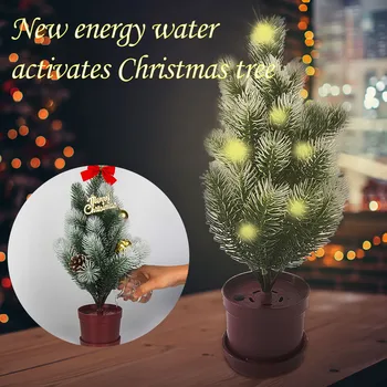 

35# New energy water activates Christmas tree DIY decoration for children New technology watering lighting up Christmas tree