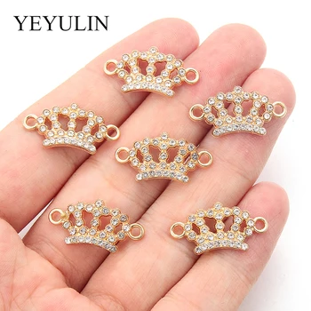 

10 Piece 23*12mm New Crown Accessories For Jewelry Zinc Alloy Hand Made DIY Necklace Bracelet Jewelry Connectors Wholesale