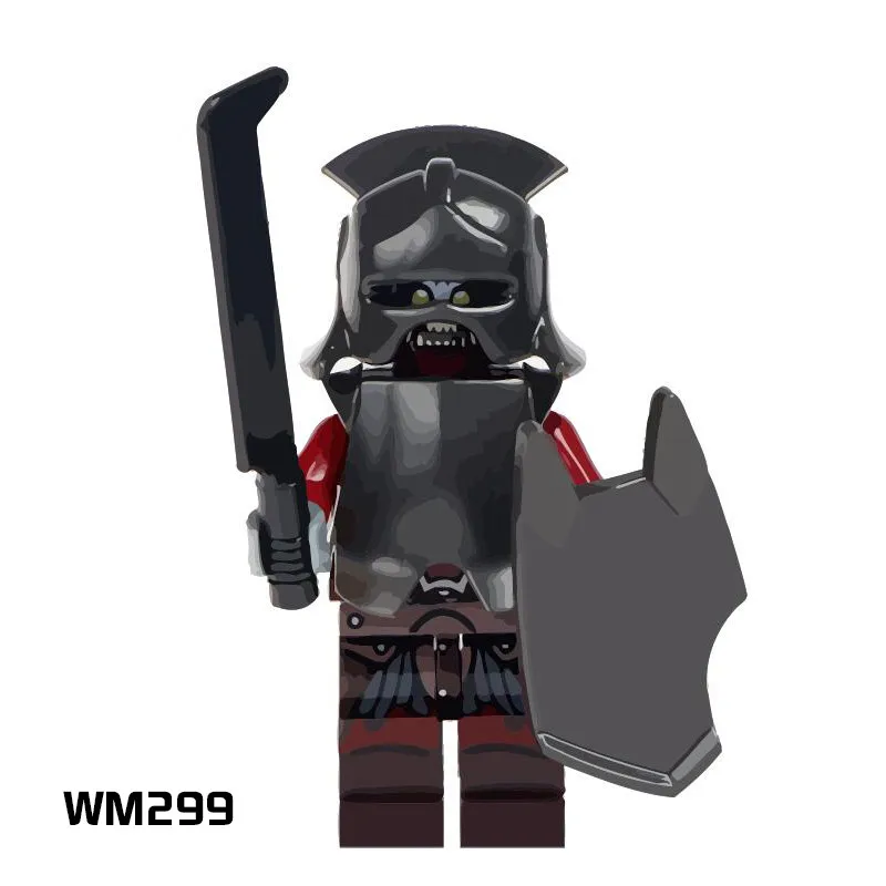 WM299 Одиночная продажа Властелин колец Uruk-Hai Herr der Ringe шлем строительные блоки