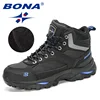 BONA 2022 New Designers Nubuck Hiking Boots Men Winter Shoes Walking Climbing Mountain Sport Boots Man Plush Warm Snow Footwear ► Photo 3/6