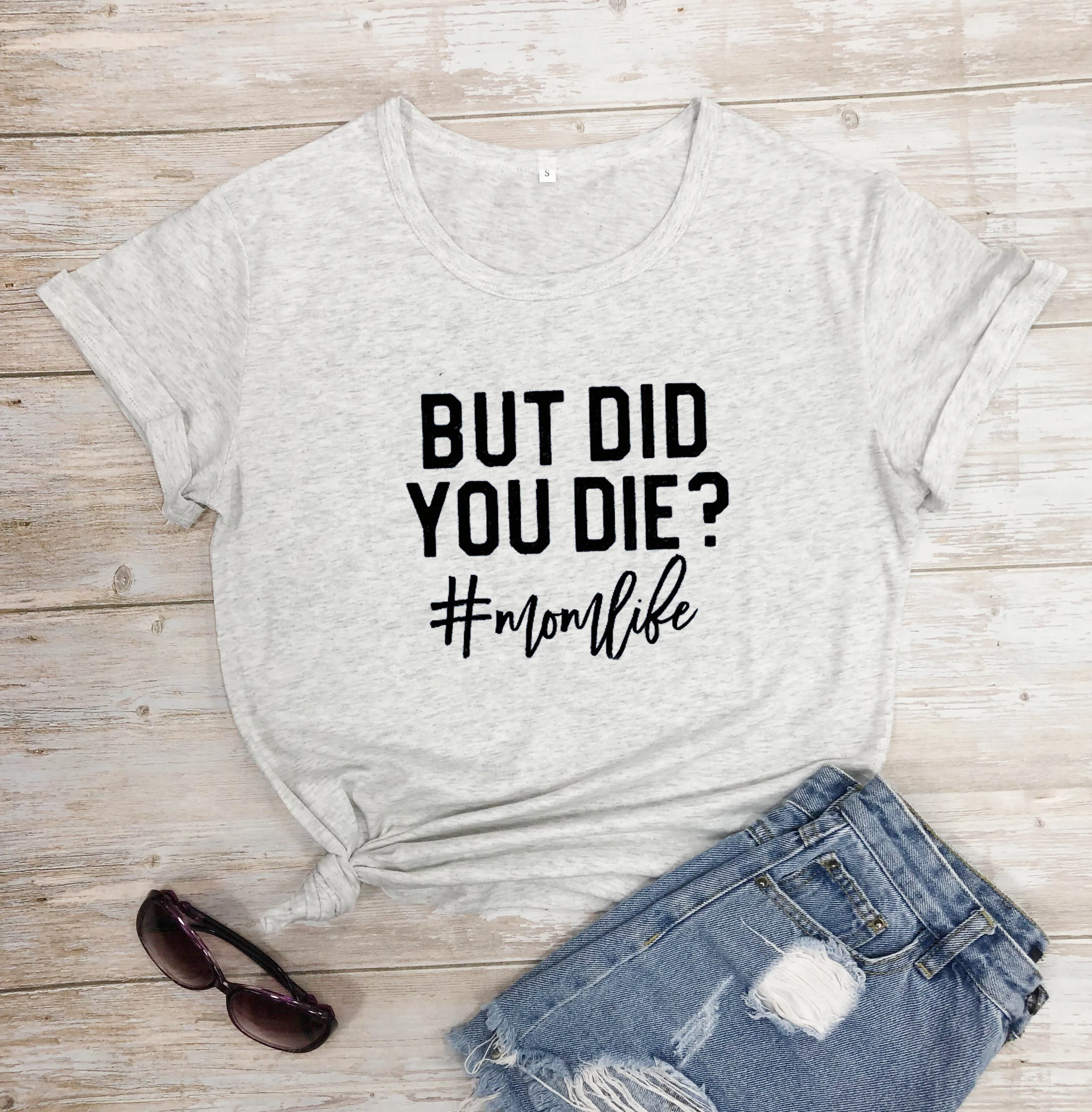 Marble-black txt Футболка с надписью «BUT DID YOU DIE», забавная футболка с надписью «i love jesus», подарок для мамы, футболка с надписью «bad words», Женская забавная футболка с круглым вырезом, обычные Топы - Цвет: Marble-black txt
