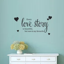 Каждая история гостиная спальня съемные настенные наклейки Европа и Америка пословицы английский настраиваемый Mu1424