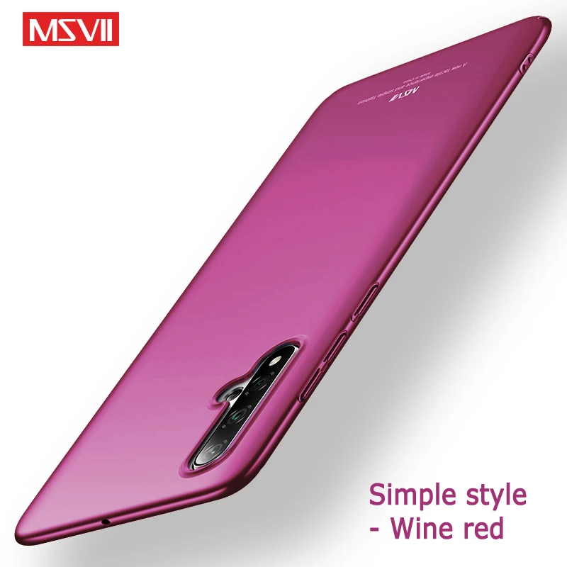 Для huawei Nova 5 Pro Чехол MSVII матовый чехол для huawei Nova 5i Pro Жесткий чехол из поликарбоната для huawei Nova 5T 5Z Nova5 Pro Чехол для телефона s