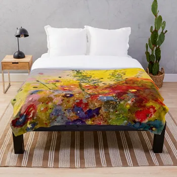 

Floral Fantasy Throw Blanket Soft Sherpa Blanket Bed Sheet Single Knee Blanket Office Nap Blanket