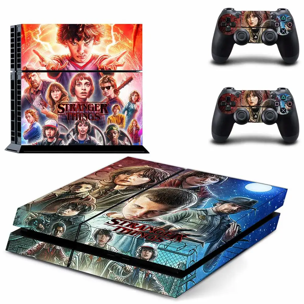 Странные Вещи PS4 наклейка s PS 4 виниловая кожа Play станция 4 наклейка Pegatina для sony playstation 4 консоль и контроллер - Цвет: GYTM2749