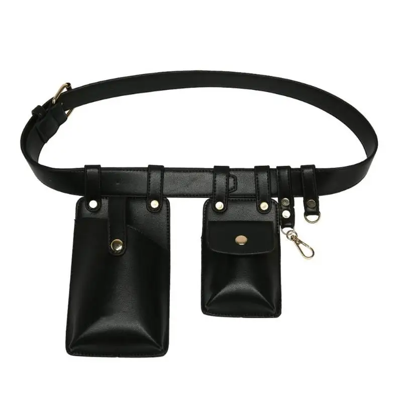 

Women Waist Bag Fashion Leather Waist Belt Bag Crossbody Chest Bags Girl Fanny Pack Small Phone Pack Shoulder Strap Packs