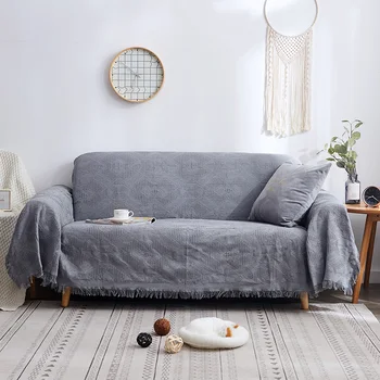 

square sofa towelLiving Room Sofa Towel Cover Four Seasons Universal Non-Slip Sofa Cover Dust Cover Stain Resistant Couch Covers