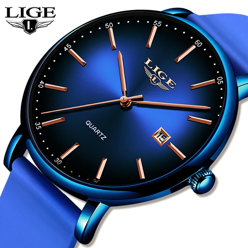

Montre Homme 2020 LIGE New Mens Watches Top Brand Luxury Fashion Watch Men Sports Waterproof Wrist Watch Analog Quartz Clock+Box
