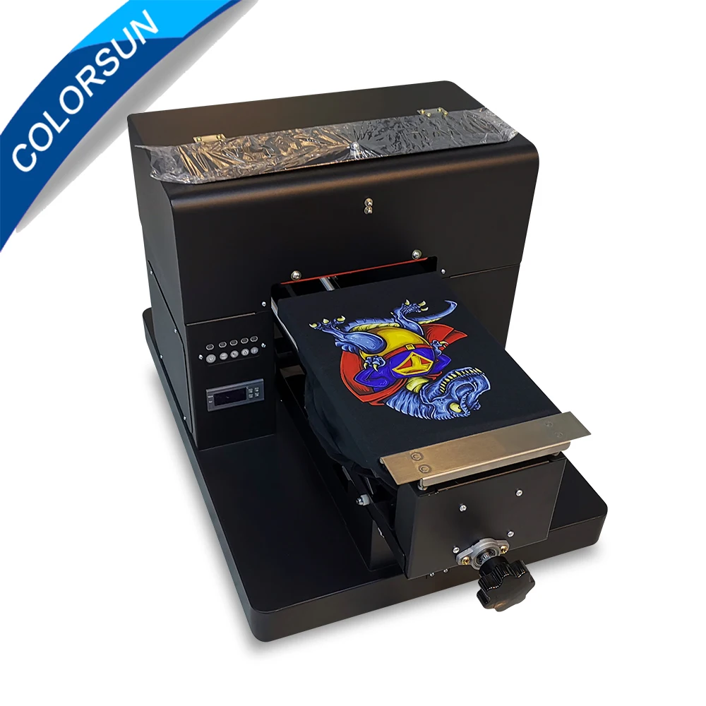 Планшетный принтер Colorsun A4 непосредственно для одежды футболка струйный