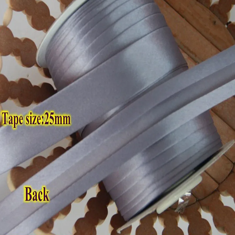 25mm(1") Polyester Bias Binding Tape Satin Bright Ironed Single Fold Table Cloth Garment Quilt Craft Sewing Accessories
