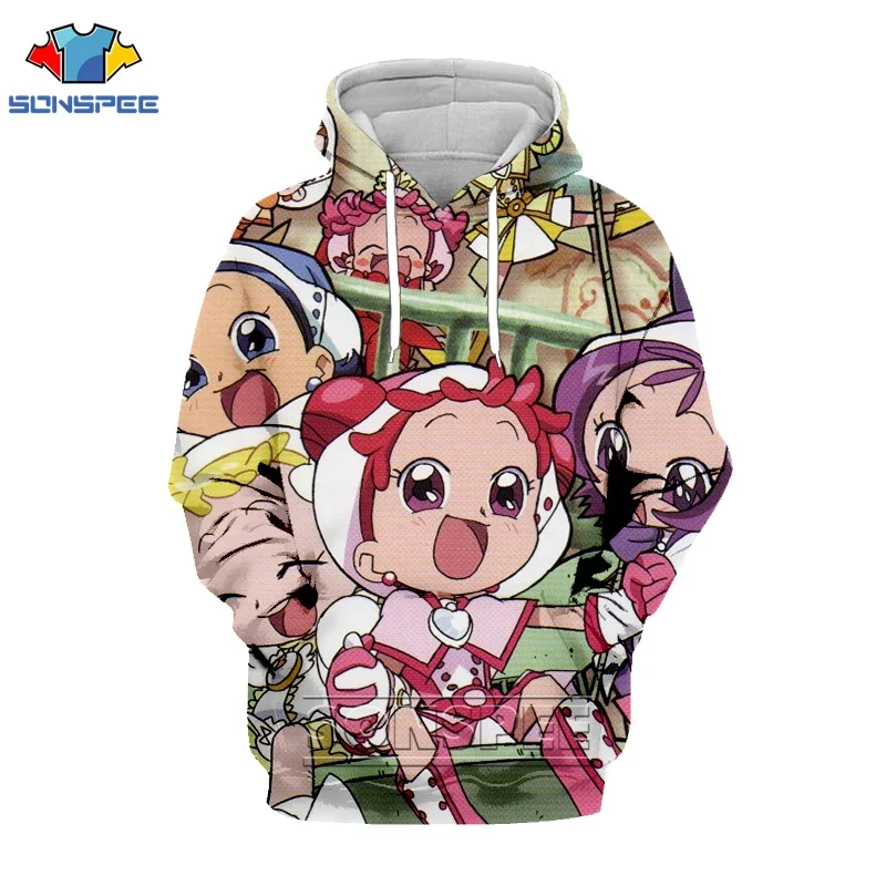SONSPEE Ojamajo Doremi Harajuku Men Women Unisex 3D Clothes Hooded Hoodies Plus size 7XL Cap Hoody Sweatshirt jumper Cartoon ins (7)
