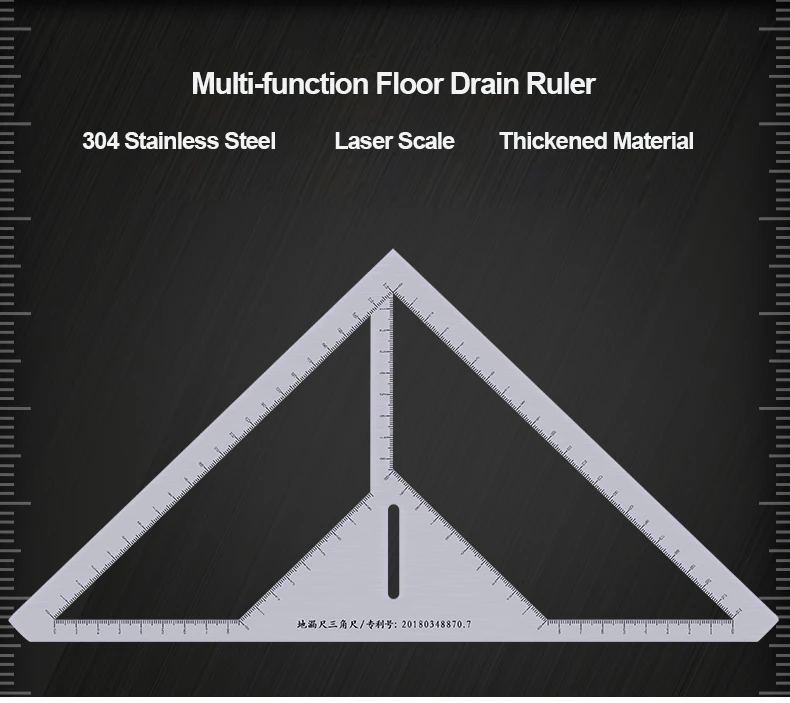 hotxyz régua dreno de chão régua triangular