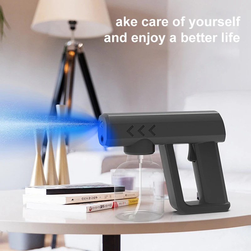 250/300/500ml Wireless Nano Blue Light Steam Electric Sanitizer Sprayer Disinfect USB Rechargable Spray Gun Disinfection | Дом и сад