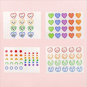 

30packs emjoy face tattoo stickers Mini Cute Smiley Sticker Scrapbooking Personality stickers baked with love