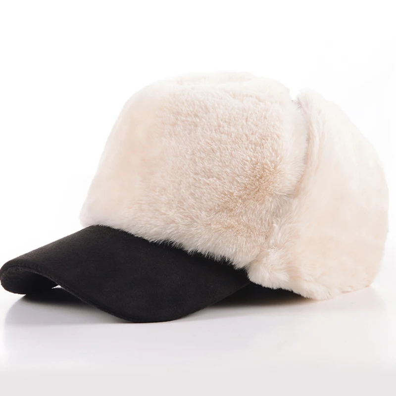 Новая ушанка шапка с ушами шляпа шапка женская модная wo мужская шапка ...