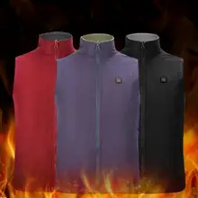 Для мужчин и женщин Открытый USB Инфракрасный нагревательный жилет куртка зимний гибкий электрический тепловой одежды жилет Спорт Пешие прогулки