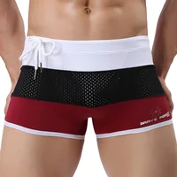 Men  Beach Shorts Mesh Breathable Board Shorts Surfing Water Short Pants Patchwork Swimsuit 2