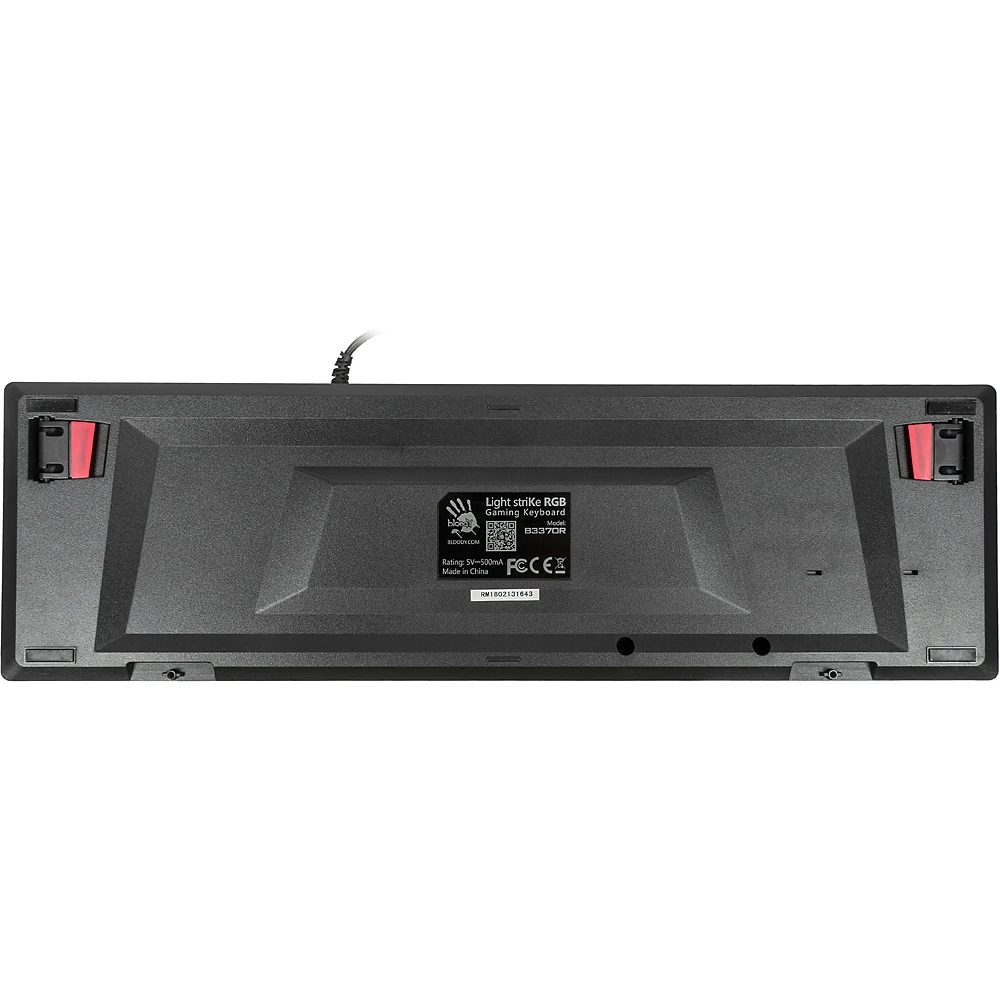 Клавиатура A4 Bloody B3370R черный USB Multimedia for gamer LED
